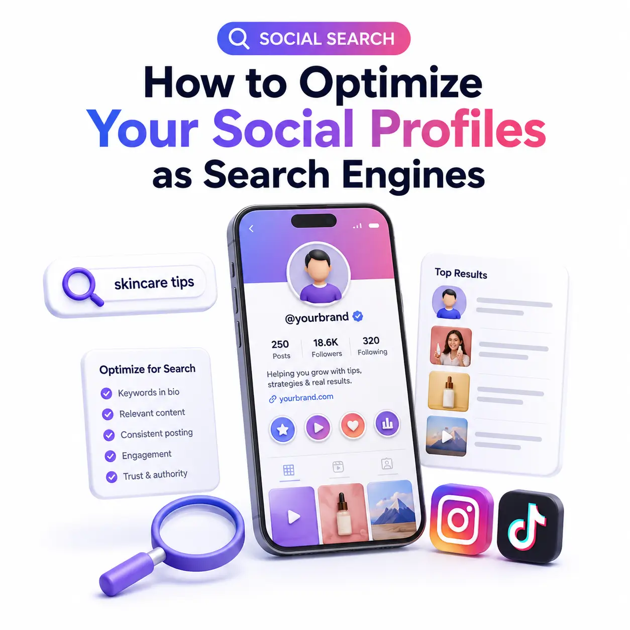 How to optimize your social profiles as search engine