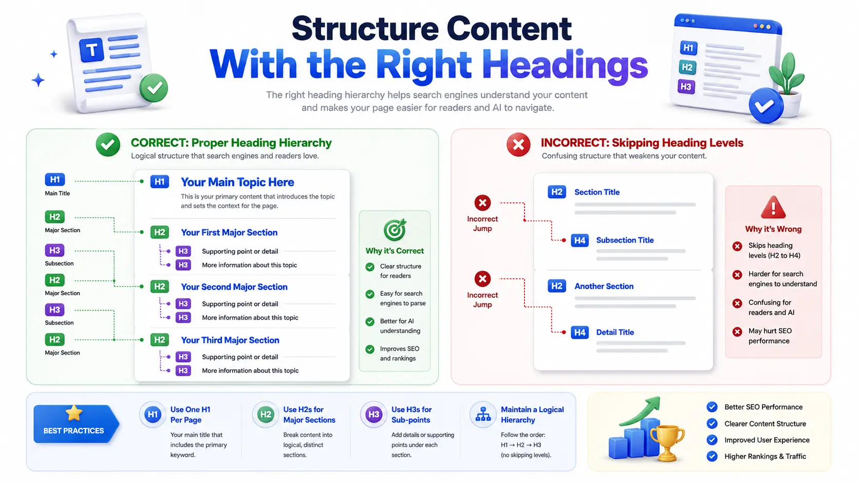 Heading structure for On page SEO