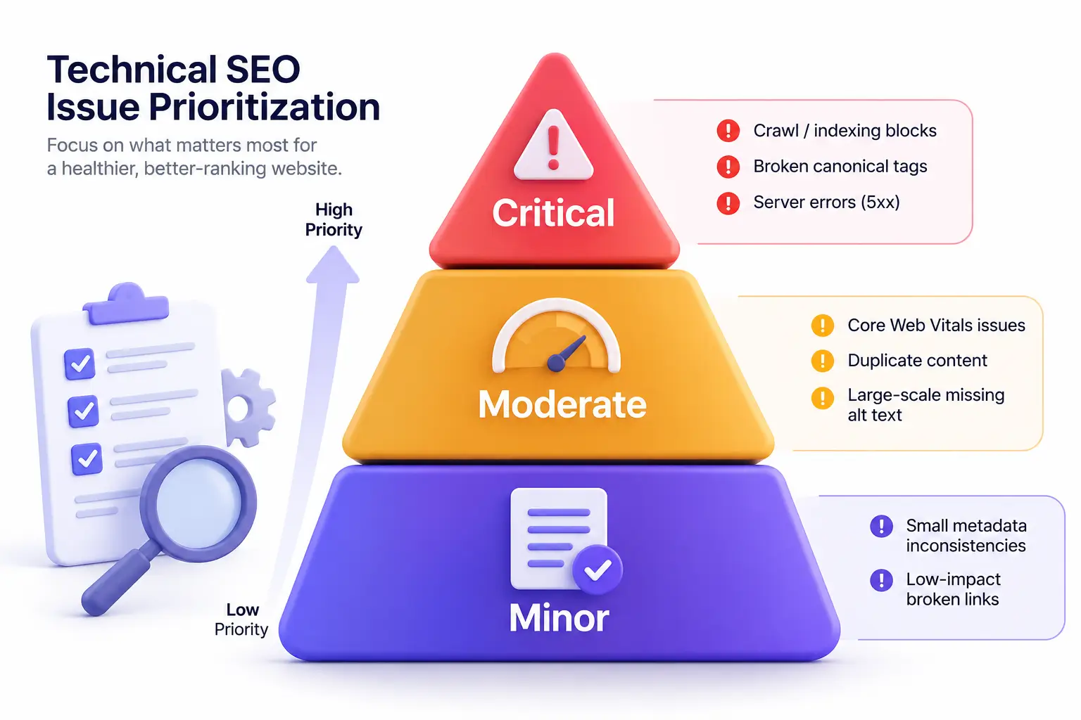 technical SEO issue prioritize