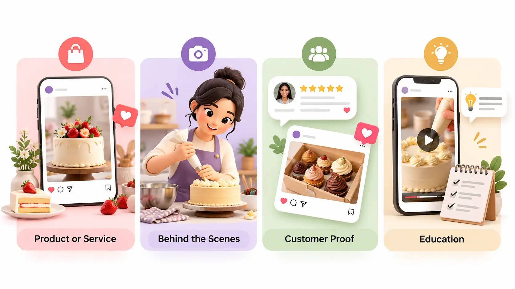 Four-Pillar Bakery Content Strategy